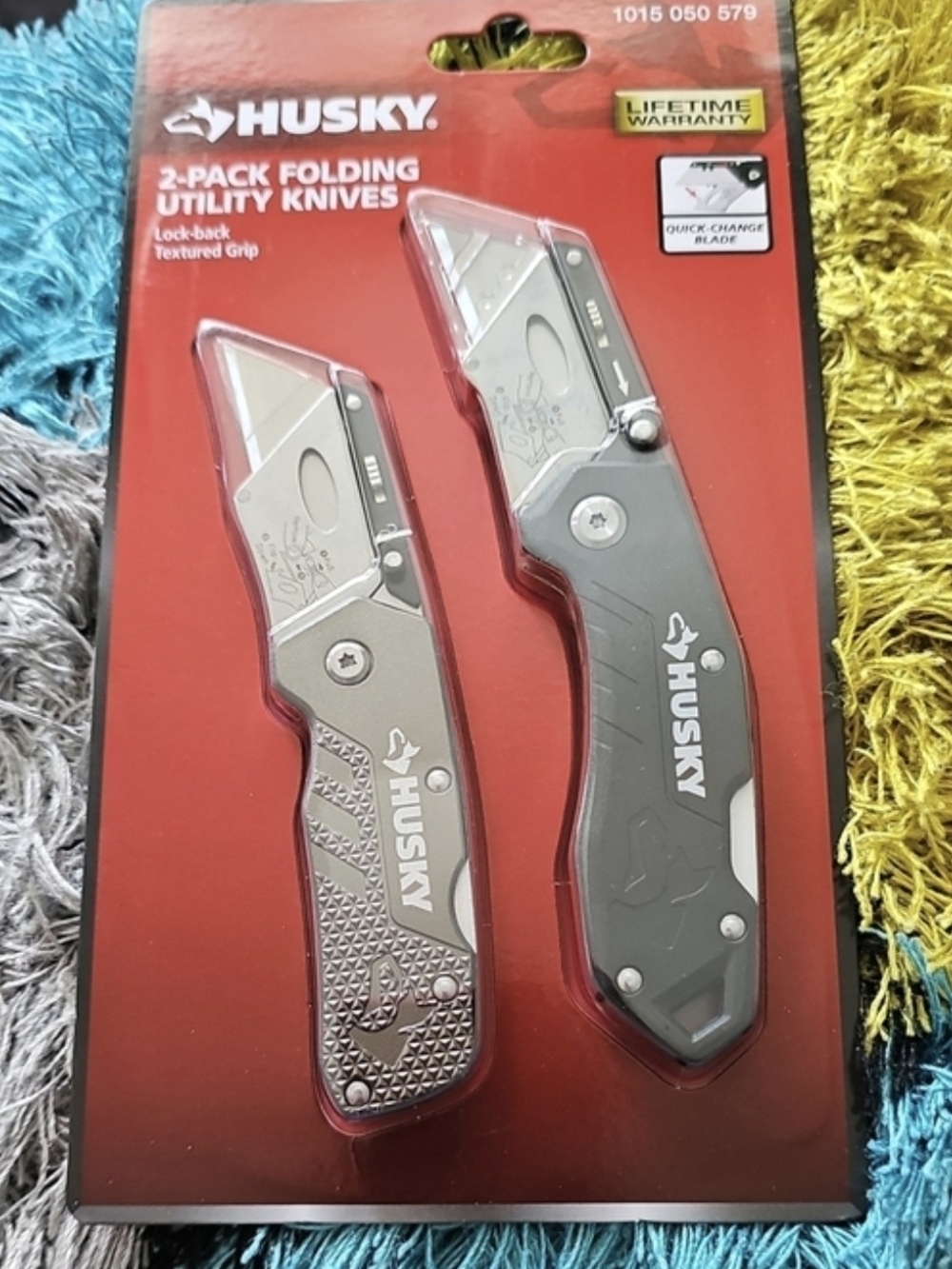 2-Pack Folding Utility Knives in Gray